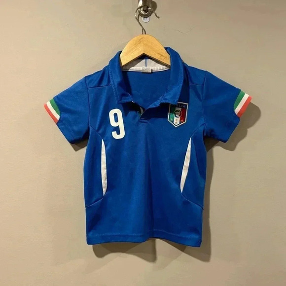 ITALY 2014/2015 #9 Balotelli Football Soccer  Jersey - Picture 1 of 8